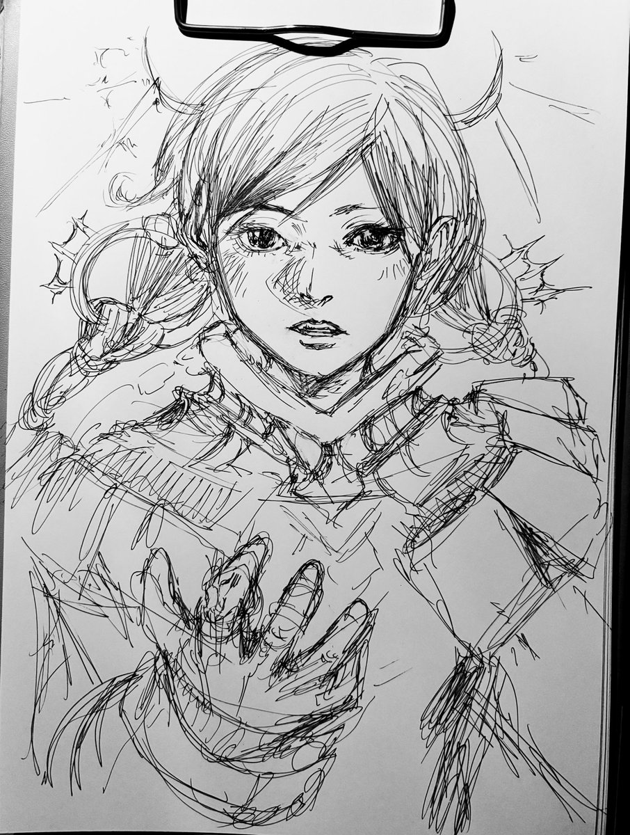 少し描きました。

珍しく眠くなってます。。😅

夜勤の夜食休憩時に。
夜食は食べないので。

#イラスト #illustration #rkgk 