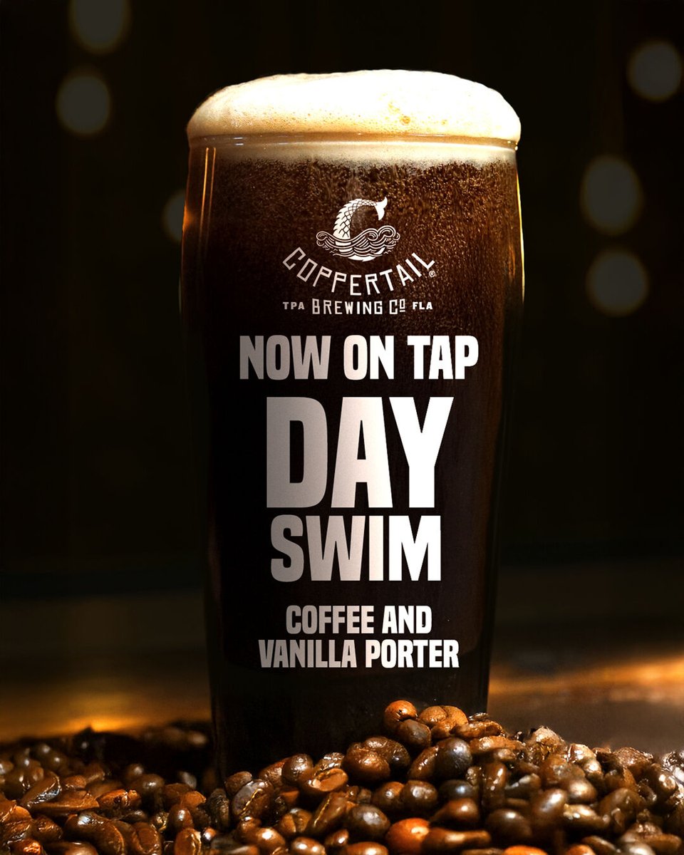 Day Swim is back! Our fan favorite coffee vanilla porter has returned for a limited time. Smooth, roasty, and ready to dive into while it lasts.