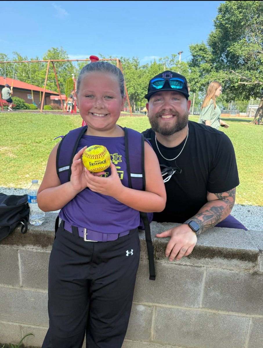Took a bit of a break from social media this summer but we’re back! Had to put up this picture of my little girl and her Game Ball from the other day! Coaching 6-8 year olds in softball is one of the hardest things I’ve ever done! 😂
Pitch Perfect is 5-2 on the year so far 😎