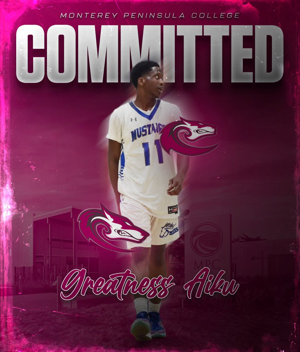 Greatness Aiku (@greatnessa1k_) on Twitter photo I'm blessed to announce my commitment to Monterey Peninsula Junior College. <a href="/MPCBasketball1/">MPC Basketball</a>
Forever grateful to all family, friends, and coaches. Thank you Coach Blake and Coach Jason for believing in me. Glory be to God!! I'm blessed to announce my commitment to Monterey Peninsula Junior College. <a href="/MPCBasketball1/">MPC Basketball</a>
Forever grateful to all family, friends, and coaches. Thank you Coach Blake and Coach Jason for believing in me. Glory be to God!!
