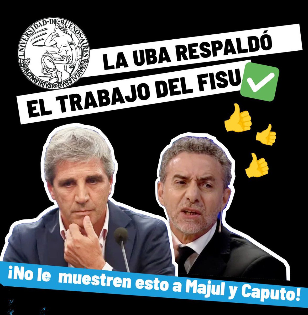 La  UBA respaldó el trabajo del FISU.  🖊️ 

🔗En este hilo te dejamos alguno de los principales datos del informe.