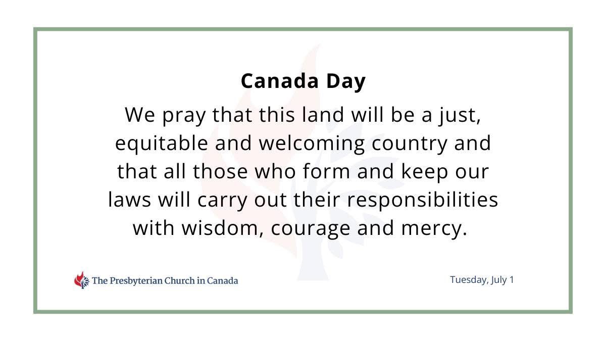 “Almighty Love…be ours a nation evermore that no oppression blights, where justice rules from shore to shore, from lakes to northern lights. May love alone for wrong atone; Lord of the lands, make Canada thine own.”
Happy #CanadaDay!