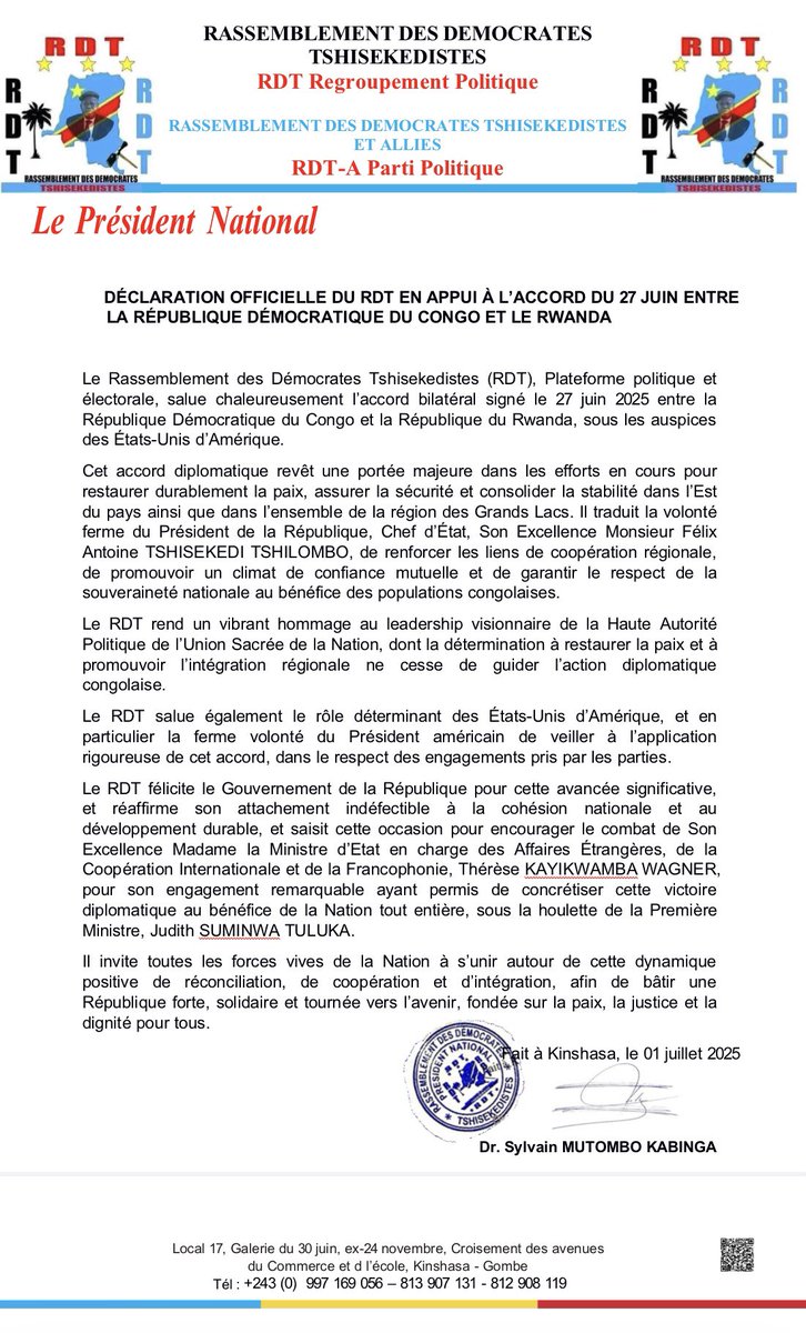 Sylvain MUTOMBO KABINGA Officiel tweet media