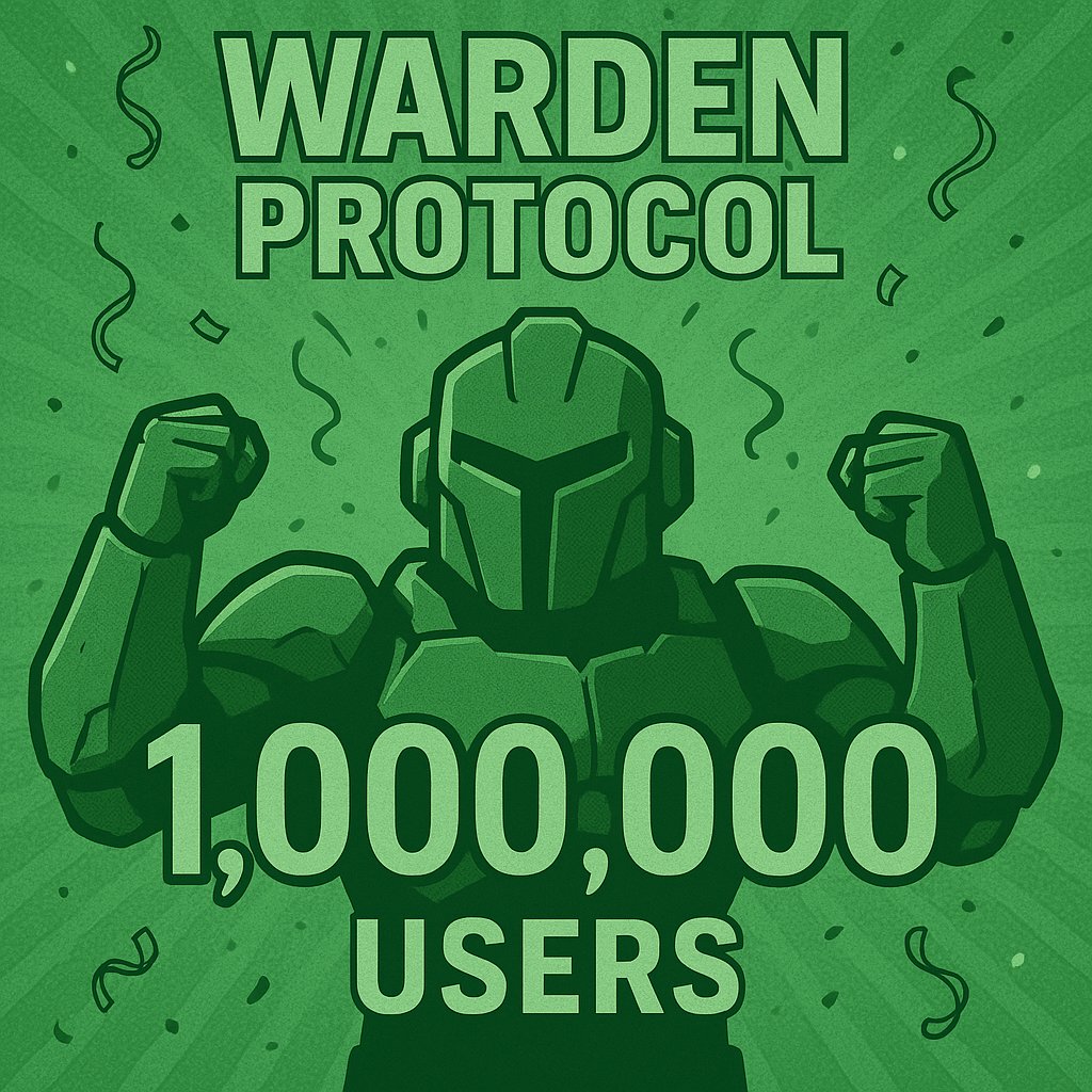 bedemoore16's tweet photo. Warden Protocol just crossed 1,000,000 users! π
A massive milestone for a mission-driven project reshaping the AI x blockchain future.
Built by devs. Powered by community.
The Warden era is just getting started.
#WardenProtocol #1MillionUsers #Web3 #AIChain π https://t.co/BMlcLBJun8