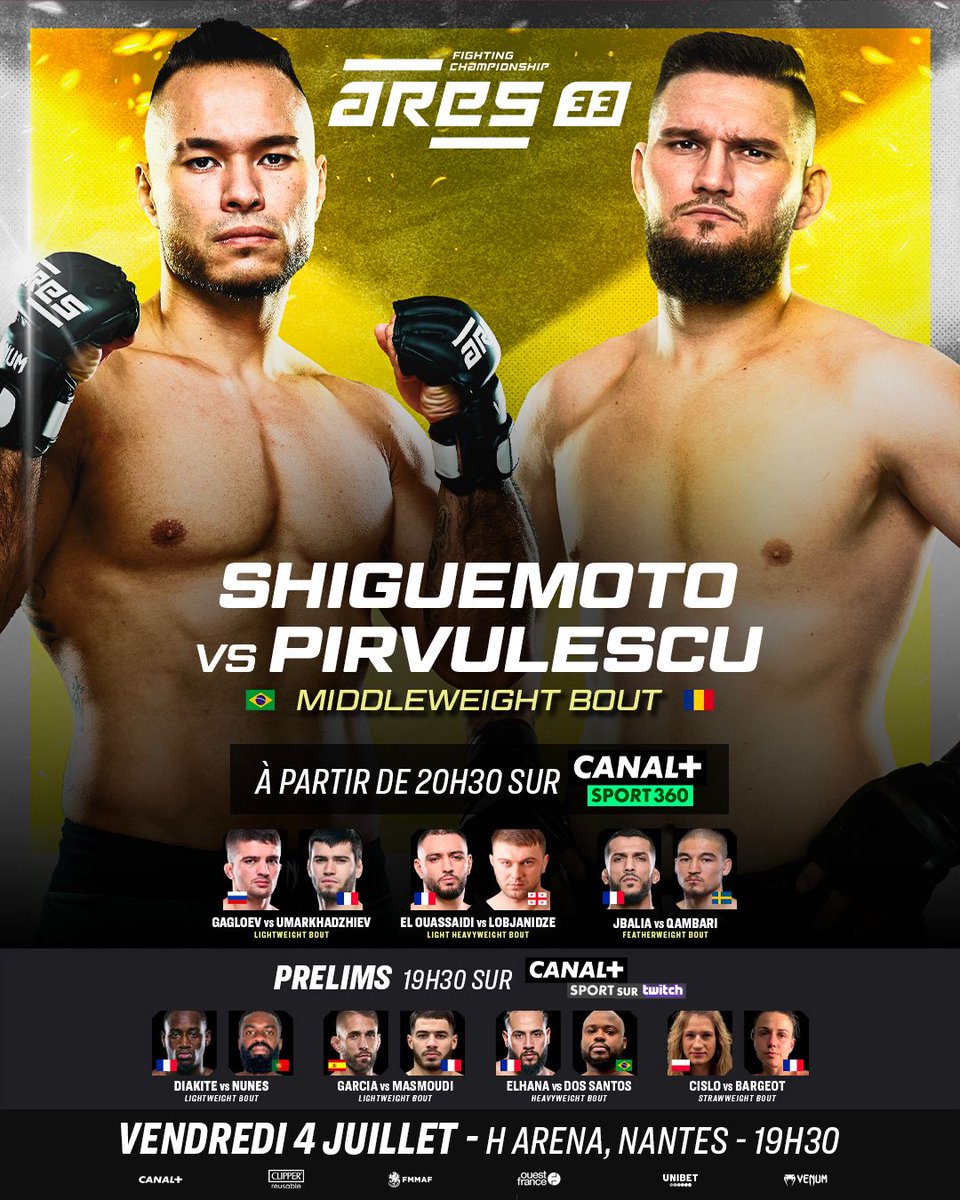 𝐉-𝟑 𝐚𝐯𝐚𝐧𝐭 𝐥'𝐞́𝐯𝐞̀𝐧𝐞𝐦𝐞𝐧𝐭 𝐀𝐑𝐄𝐒 𝐌𝐌𝐀 𝐚̀ 𝐥𝐚 𝐇 𝐀𝐫𝐞𝐧𝐚 🥊

Découvrez la Fight Card ⤵️

Vos places ➡️ weezevent.com/widget_billete…