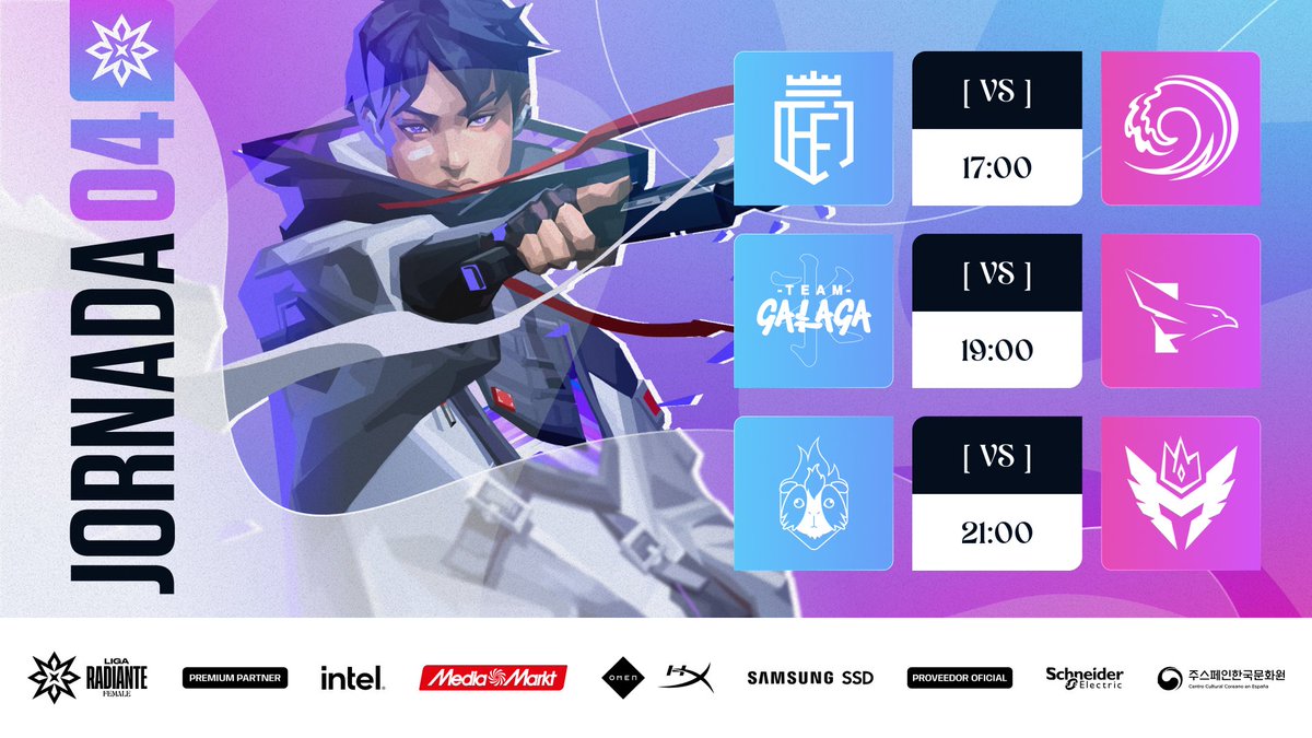 Circuito Tormenta | VALORANT (@tormentavales) on Twitter photo ¡Mañana disfrutaremos de la #LigaRadianteFemale4!
Tendremos partidazos (BO2):
💥<a href="/FractiousES/">Fractious Esports</a> vs <a href="/NPasarun/">No Pasarun 🌊</a>
💥<a href="/TeamGalaga/">Team Galaga</a> Kitsune vs <a href="/FALKE_EC/">Falke Esports</a> Venom
💥<a href="/GuineaPinkClub/">Guinea Pink 🏳️🌈</a> Texel vs <a href="/MelillaTitans/">Melilla Titans</a>
¿Qué equipos se llevarán la victoria?👇🏼 ¡Mañana disfrutaremos de la #LigaRadianteFemale4!
Tendremos partidazos (BO2):
💥<a href="/FractiousES/">Fractious Esports</a> vs <a href="/NPasarun/">No Pasarun 🌊</a>
💥<a href="/TeamGalaga/">Team Galaga</a> Kitsune vs <a href="/FALKE_EC/">Falke Esports</a> Venom
💥<a href="/GuineaPinkClub/">Guinea Pink 🏳️🌈</a> Texel vs <a href="/MelillaTitans/">Melilla Titans</a>
¿Qué equipos se llevarán la victoria?👇🏼