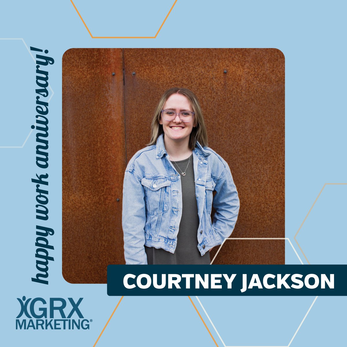 Happy first GRX work-iversary to Courtney!