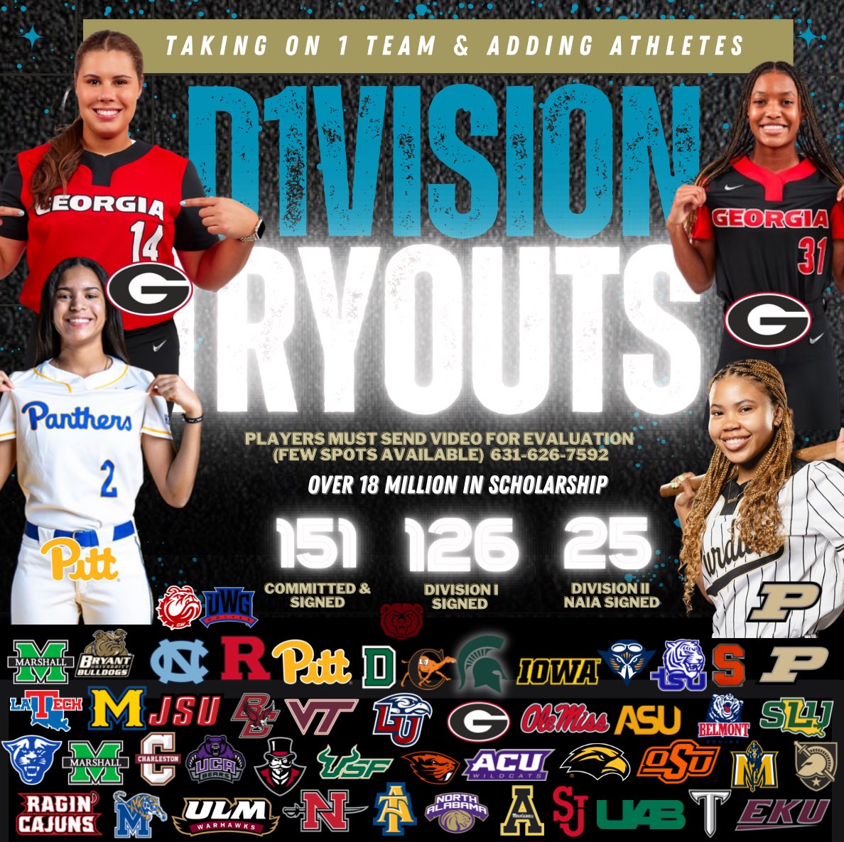 Sending off 13 SENIORS to college in August, moving players up in all age groups and will be looking to add more STUDS for fall 2025 / summer 2026!! 

🔹D1VISION 14U NATIONAL 
🔹D1VISION 16U PLATINUM 
🔹D1VISION 18U NATIONAL 

Looking for a special, talented team that is looking