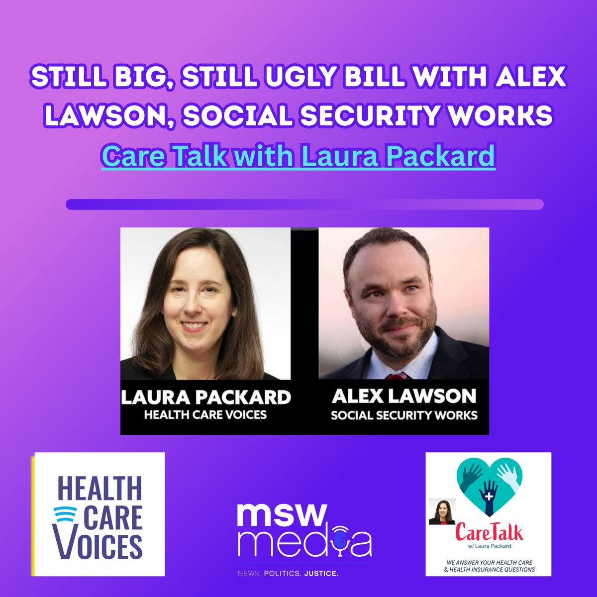 MSW Media (@mswmediapods) on Twitter photo ICYMI: #CareTalk with <a href="/lpackard/">Laura Packard</a> of <a href="/HealthCareVoice/">Health Care Voices</a> #MSWMedia
Guest: #alexlawson <a href="/SSWorksPAC/">SocialSecurityWorks PAC</a>
Listen: podcasts.apple.com/us/podcast/sti… ICYMI: #CareTalk with <a href="/lpackard/">Laura Packard</a> of <a href="/HealthCareVoice/">Health Care Voices</a> #MSWMedia
Guest: #alexlawson <a href="/SSWorksPAC/">SocialSecurityWorks PAC</a>
Listen: podcasts.apple.com/us/podcast/sti…