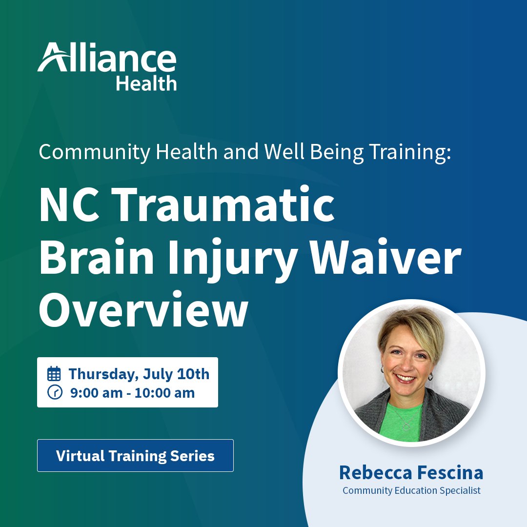 In this training you will learn what a Traumatic Brain Injury (TBI) is as well as who may be eligible for the waiver. You will also hear about the supports that are offered for members on the waiver and learn about local resources.

Join here: cstu.io/0ca532