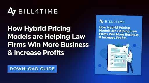 Bill4Time's tweet photo. Law firms are finding that many pricing models fail under pressure, often confusing clients or cutting into margins.

That’s why top law firms are switching to hybrid billing - see how they’re doing it in our latest guide ➡️ https://t.co/tB2Fji34C1

#LawFirmManagement https://t.co/qPZ5ktVS3n