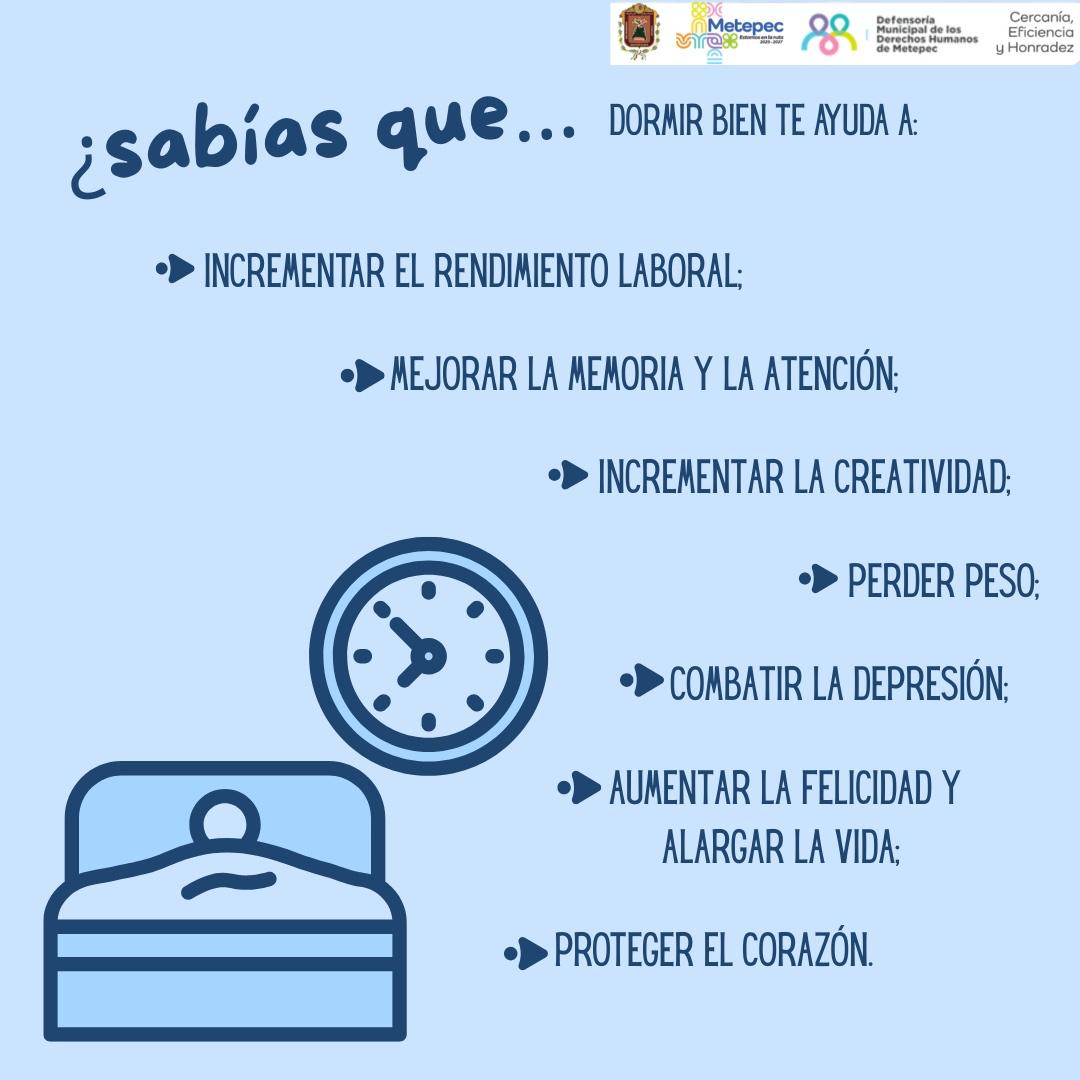 DefensoriaDHM's tweet photo. La OMS alerta que menos de 6 horas de sueño ya constituye un factor de riesgo significativo para enfermedades crónicas.
Dormir bien es un derecho humano intrínsecamente vinculado al derecho a la salud físico, mental y social.
#DerechosHumanos #vidasaludable #dormirbien #salud https://t.co/hpBL6B2daK