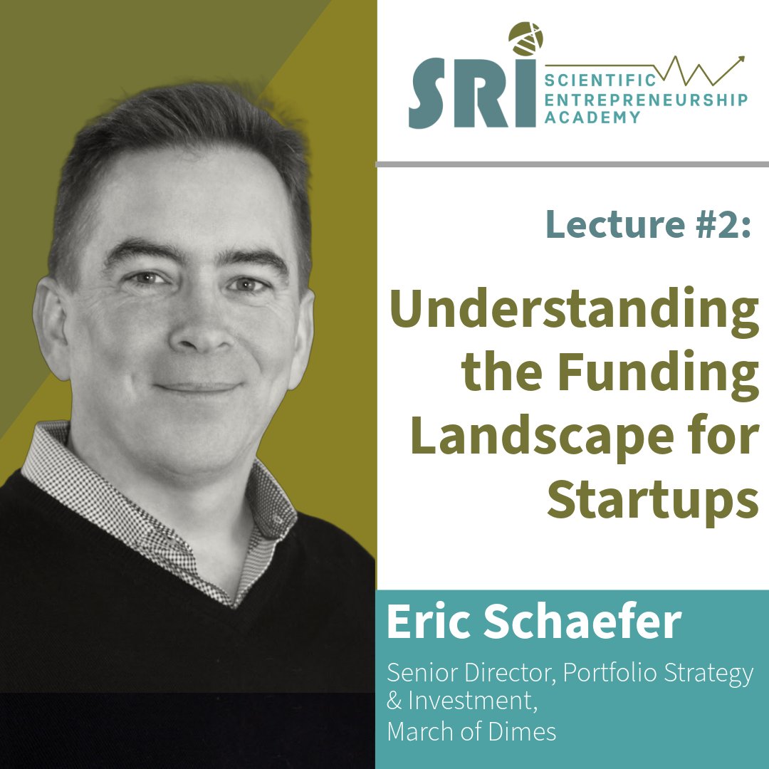 SRI (@sriwomenshealth) on Twitter photo SRI is excited to welcome Eric Schaefer as the next speaker in our Scientific Entrepreneurship Academy! Eric leads the Innovation Fund at <a href="/MarchofDimes/">March of Dimes</a> and brings deep experience in healthcare startups & venture strategy.
🔗 Learn more: sri-online.org/sri-resources/… SRI is excited to welcome Eric Schaefer as the next speaker in our Scientific Entrepreneurship Academy! Eric leads the Innovation Fund at <a href="/MarchofDimes/">March of Dimes</a> and brings deep experience in healthcare startups & venture strategy.
🔗 Learn more: sri-online.org/sri-resources/…