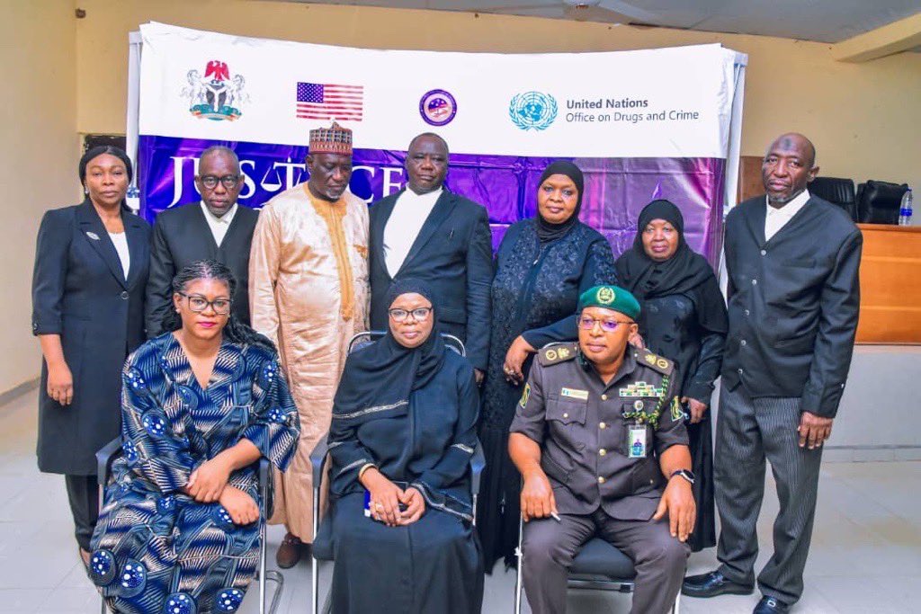⚖ A new era of justice in Gombe! 

Yesterday, UNODC🇳🇬 launched e-Case Management &amp; Video-Conferencing for virtual hearings. This connects the prisons to the courts for speedy &amp; fairer access to justice. 

🙏 to Chief Justice Halima S. Mohammed &amp; @stateINL for driving this change