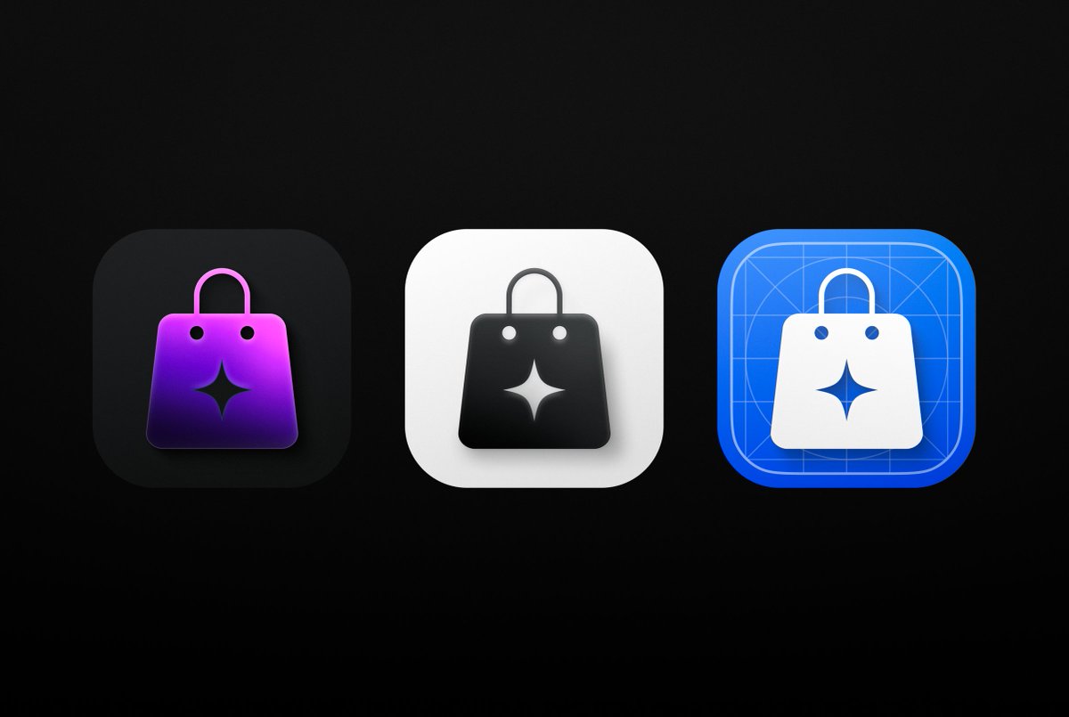 Ishanzaad's tweet image. AI-Powered Shopping App Icon Design
