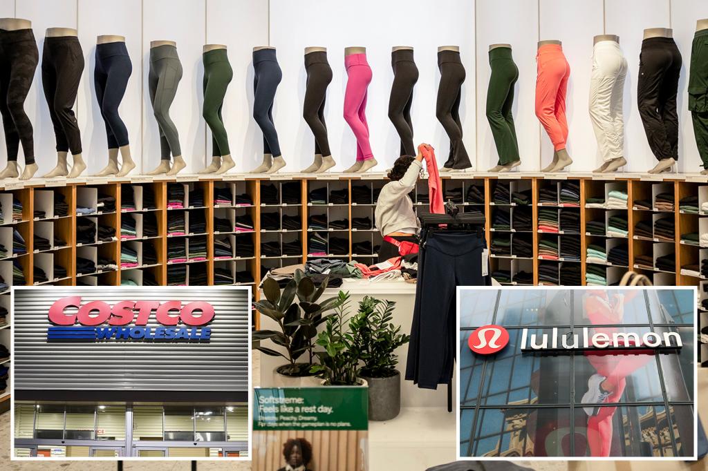 nypost's tweet photo. Lululemon sues Costco over alleged sale of ‘dupes’ copying $128 pants, $118 hoodies at fraction of price https://t.co/YdLEKUFP2a https://t.co/qgwKrVAgYr