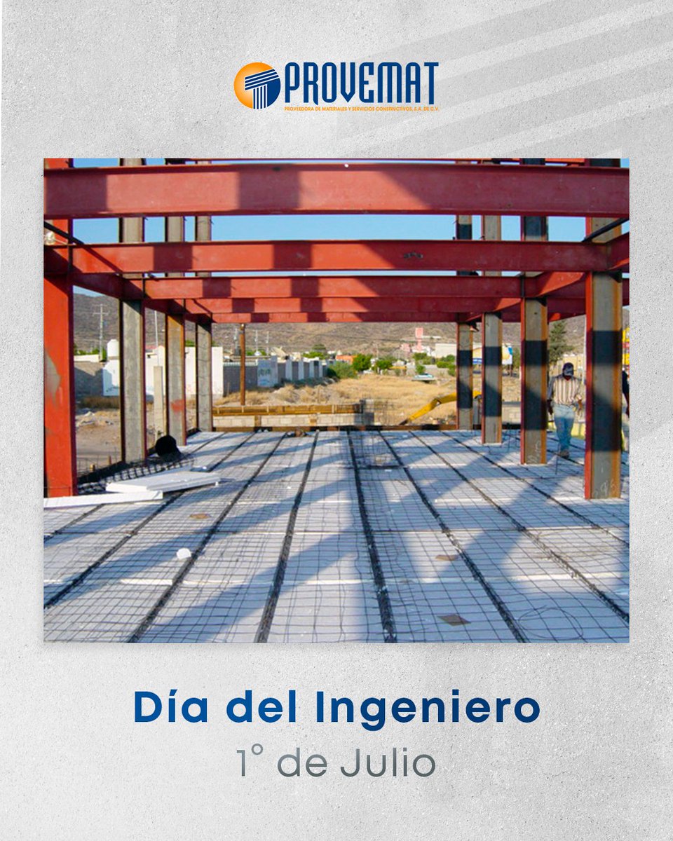PROVEMATMX's tweet photo. 👷‍♂️ ¡Feliz Día del Ingeniero!
Hoy celebramos a quienes con su conocimiento, visión y precisión hacen posible que cada proyecto se vuelva realidad. Gracias por planear, diseñar y construir el México que soñamos.
#DíaDelIngeniero #Construcción #PROVEMAT #ViguetasProfesionales https://t.co/B2ZS59JI40