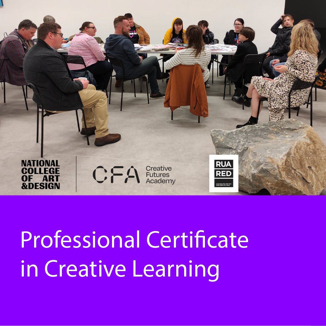 @creativefuturesacademy (@creativefutur16) on Twitter photo ✨ Interested in how creative practice can reshape education?
CFA at <a href="/NCAD_Dublin/">National College of Art & Design</a>'s Professional Certificate in Creative Learning, co-delivered with <a href="/RuaRed/">Rua Red</a>, explores innovative, collaborative teaching models for community & alternative learning spaces.
creativefuturesacademy.ie/courses/profes… ✨ Interested in how creative practice can reshape education?
CFA at <a href="/NCAD_Dublin/">National College of Art & Design</a>'s Professional Certificate in Creative Learning, co-delivered with <a href="/RuaRed/">Rua Red</a>, explores innovative, collaborative teaching models for community & alternative learning spaces.
creativefuturesacademy.ie/courses/profes…