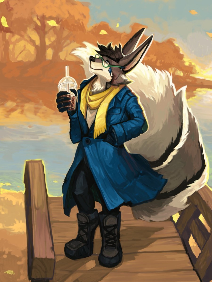 esiaart's tweet image. Benji enjoying some pleasant autumn walk in a park 🍂
for @BenGr1Discord