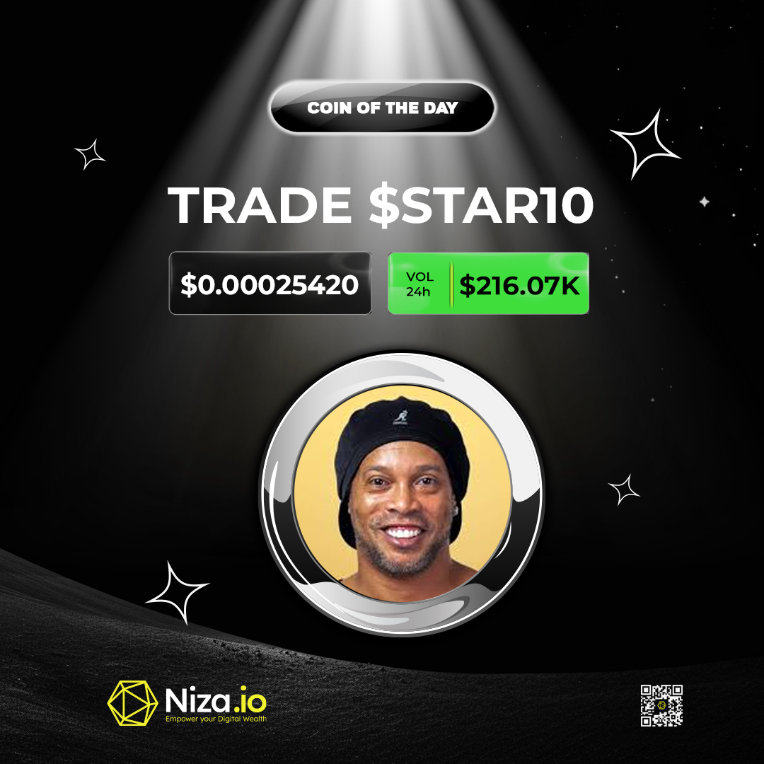 nizacoin's tweet photo. π COIN OF THE DAY on #Niza.io π
π₯ $STAR10: $0.00025420 | +26.21% @10Ronaldinho
Join the #Niza.io community and capitalize on the latest trends today. π
#Coinofday #bullish #Blockchain #Niza #Ronaldinho https://t.co/08ExzKjWMl