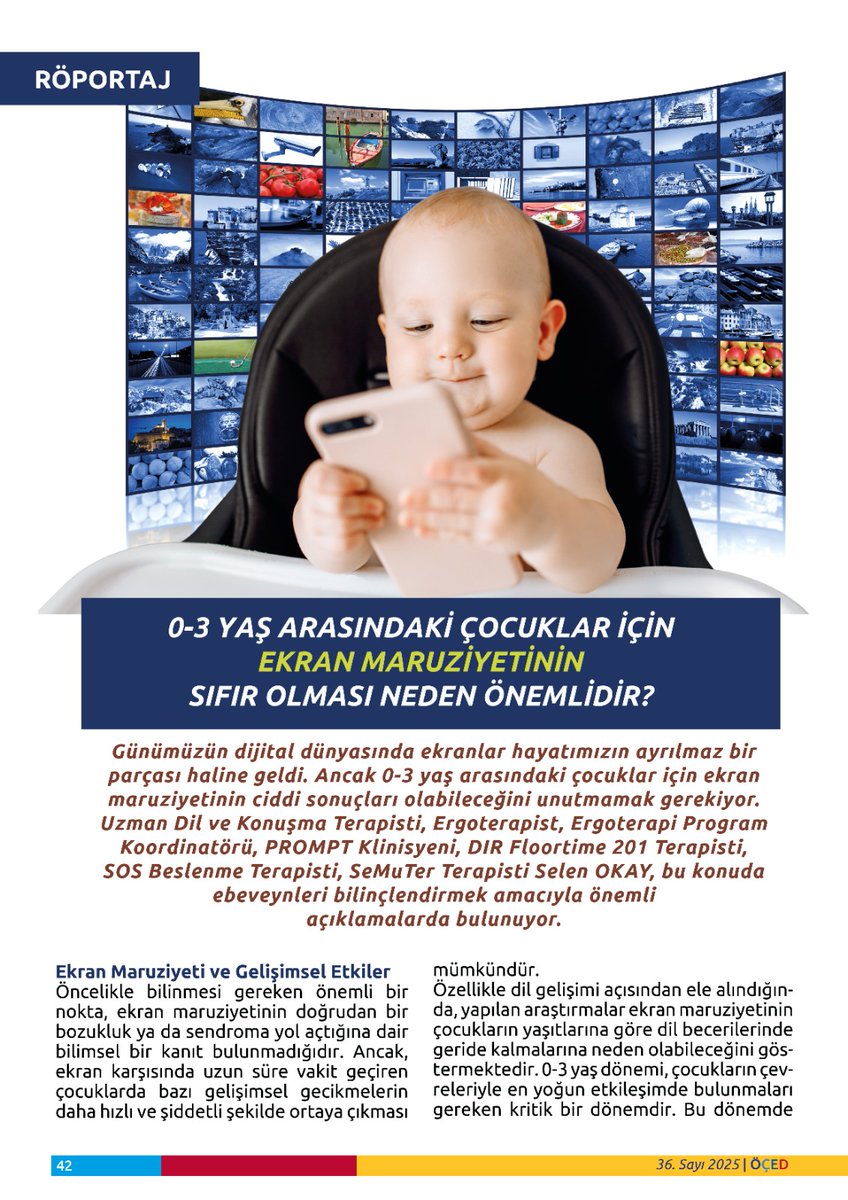0-3 YAŞ ARASINDAKİ ÇOCUKLAR İÇİN EKRAN MARUZİYETİNİN SIFIR OLMASI NEDEN ÖNEMLİDİR?

oced.org.tr/0-3-yas-arasin…

📍 Yazının tamamını web sitemizde yer alan dergimizden okuyabilirsiniz. 

#ÖÇED #Otizm #gelişimselfarklılıklar #ÖzelGereksinim #selenokay #ergoterapi #EkranMaruziyeti