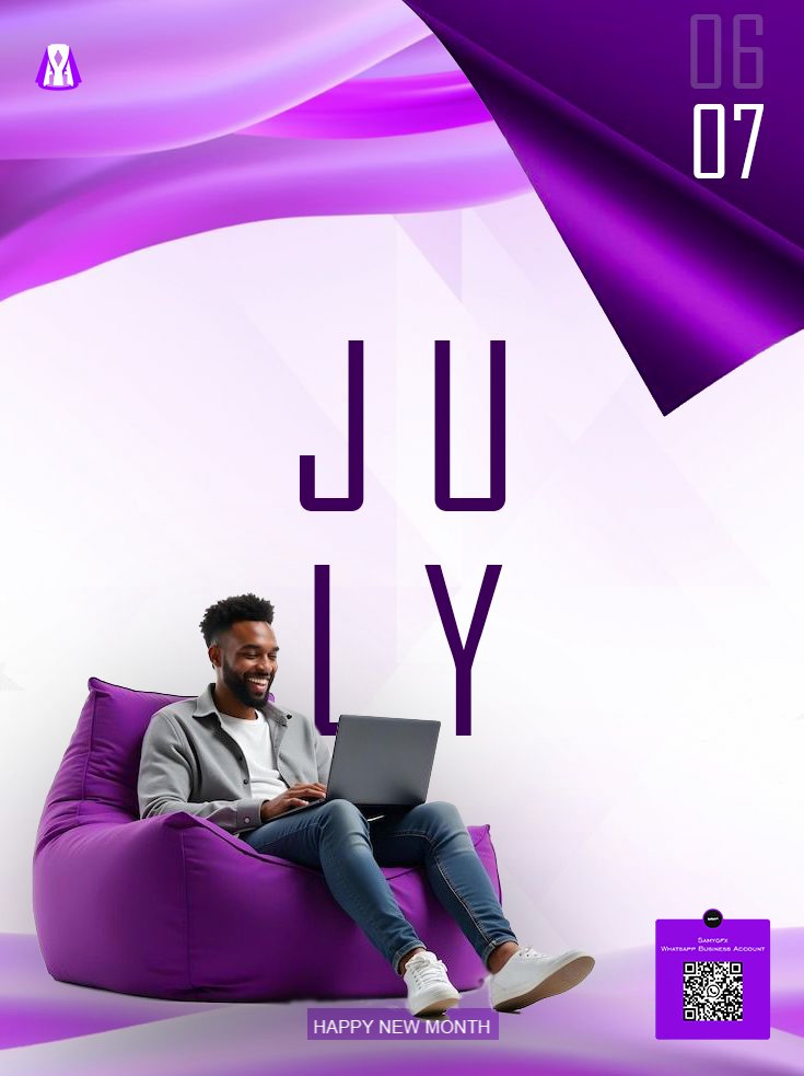 samy21_gfx's tweet photo. It’s the 2nd half of the year already! Time to reset, refocus, and win again 💯
Let’s go!
#HappyNewMonth #MidYearMotivation #July2025
#idesigned https://t.co/2ElIhwFI5r