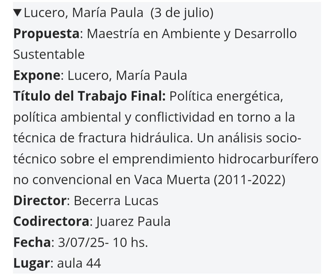 [DEFENSA]
Invitamos a la defensa de tesis de maestría de Paula Lucero este jueves 3/07 a las 10 horas en el aula 44 de la Universidad Nacional de Quilmes .

Te invitamos a visualizar la presentación en:
youtube.com/playlist?list=…
