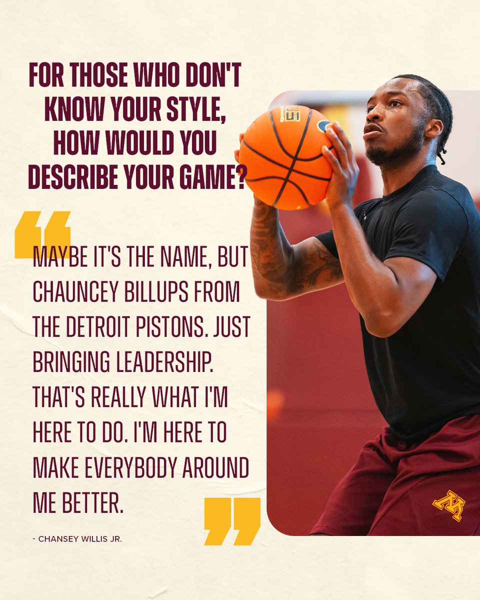 Detroit’s own CWJ

Get to know the Gopher guard in his Q&amp;A ⤵️

🔗: z.umn.edu/ajic
