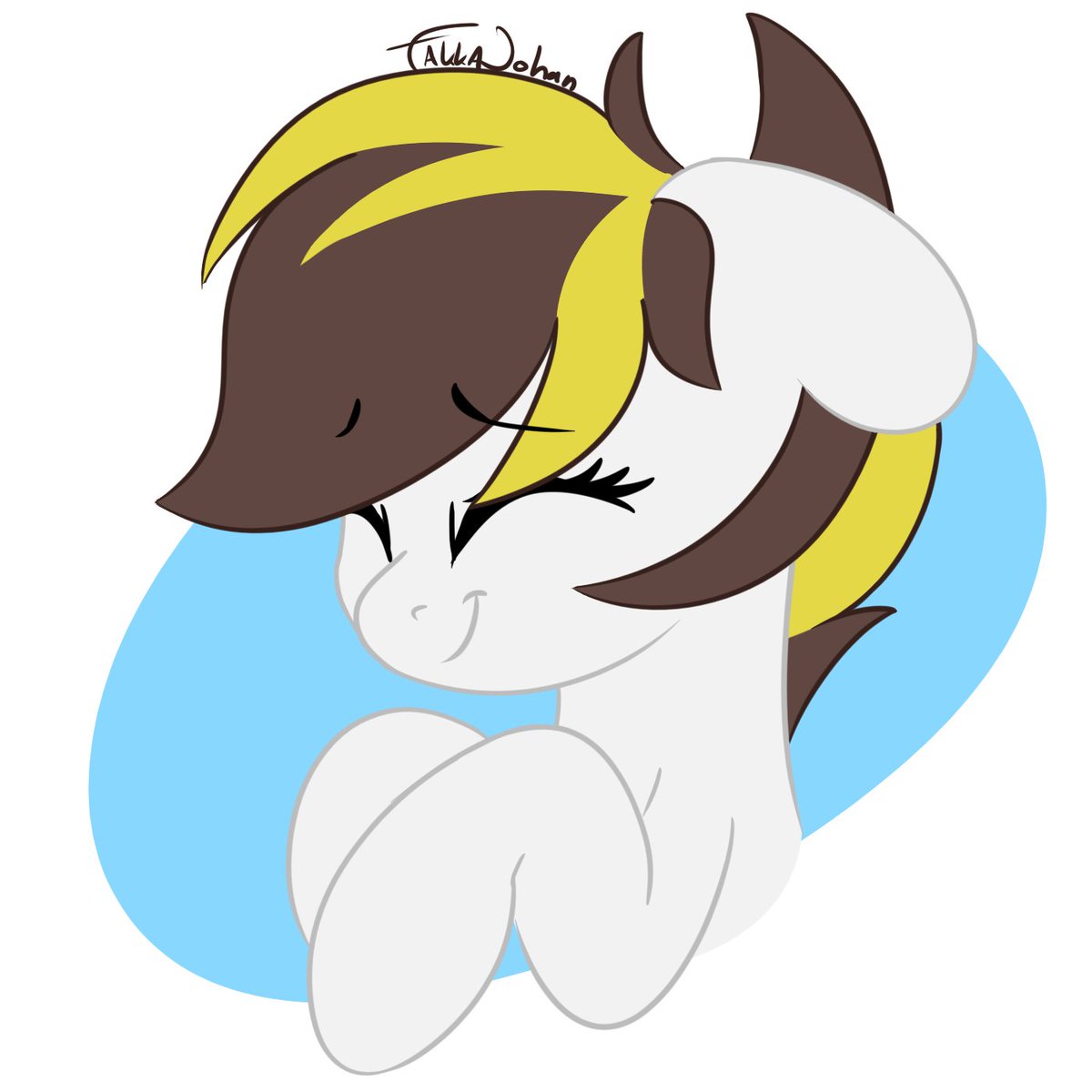 FakkaJohan's tweet image. And a second gift art of @Pegasski&apos;s adorable oc! 🥰
