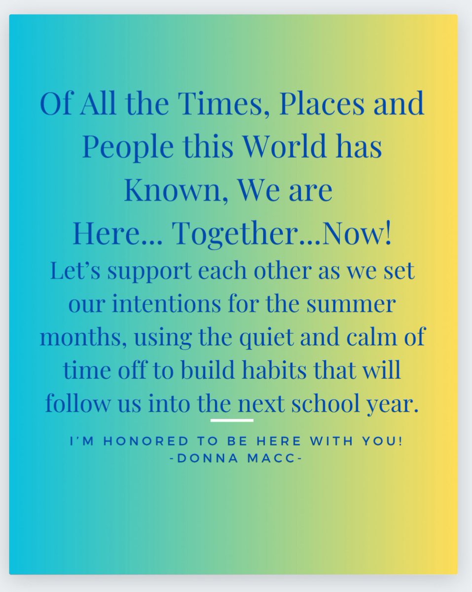 Donna Maccaroni (@donnamaccaroni) on Twitter photo Need inspiration for summer growth? Read: “Here…Together…Now…Sharing and Supporting Summer Intentions”
donnamacc.blogspot.com/2025/07/hereto…
<a href="/XFactorEdu/">X-Factor EDU</a> <a href="/SMILELearning/">Laurie Guyon 🐘</a> @RichHayzler <a href="/DrCrystalEd/">Dr. Crystal M Edwards</a> <a href="/dadamltps/">David Adam, Ed. D.</a> <a href="/ClarkLISmusic/">Mrs. Clark</a> <a href="/PancoastMary/">Mary Pancoast</a> <a href="/Ms_Abbruzzese/">Gianna Abbruzzese</a> <a href="/Mrs_Sasse_LTPS/">Mrs. Sasse</a> <a href="/VBekarciak/">Vanessa Bekarciak</a> Need inspiration for summer growth? Read: “Here…Together…Now…Sharing and Supporting Summer Intentions”
donnamacc.blogspot.com/2025/07/hereto…
<a href="/XFactorEdu/">X-Factor EDU</a> <a href="/SMILELearning/">Laurie Guyon 🐘</a> @RichHayzler <a href="/DrCrystalEd/">Dr. Crystal M Edwards</a> <a href="/dadamltps/">David Adam, Ed. D.</a> <a href="/ClarkLISmusic/">Mrs. Clark</a> <a href="/PancoastMary/">Mary Pancoast</a> <a href="/Ms_Abbruzzese/">Gianna Abbruzzese</a> <a href="/Mrs_Sasse_LTPS/">Mrs. Sasse</a> <a href="/VBekarciak/">Vanessa Bekarciak</a>