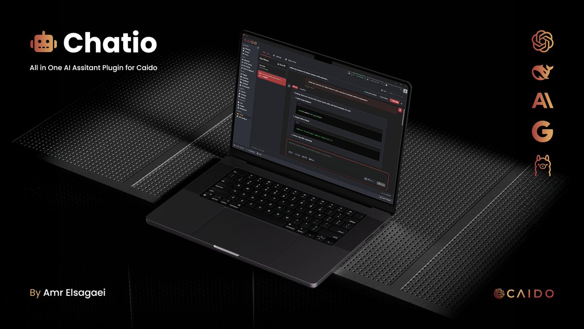 amrelsagaei's tweet image. Chatio is now live on @CaidoIO Plugins Store!🔥
Check it out :)