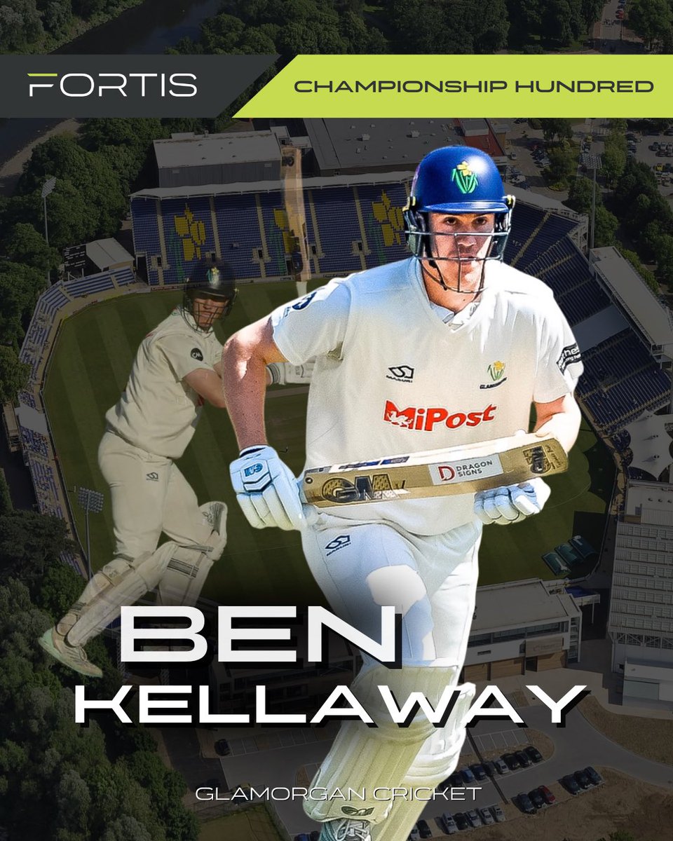 FORTISSPORTSG's tweet image. Another Hundred in the @CountyChamp for Ben Kellaway 💪🏼💯 
#TeamFortis #WeGoBeyond