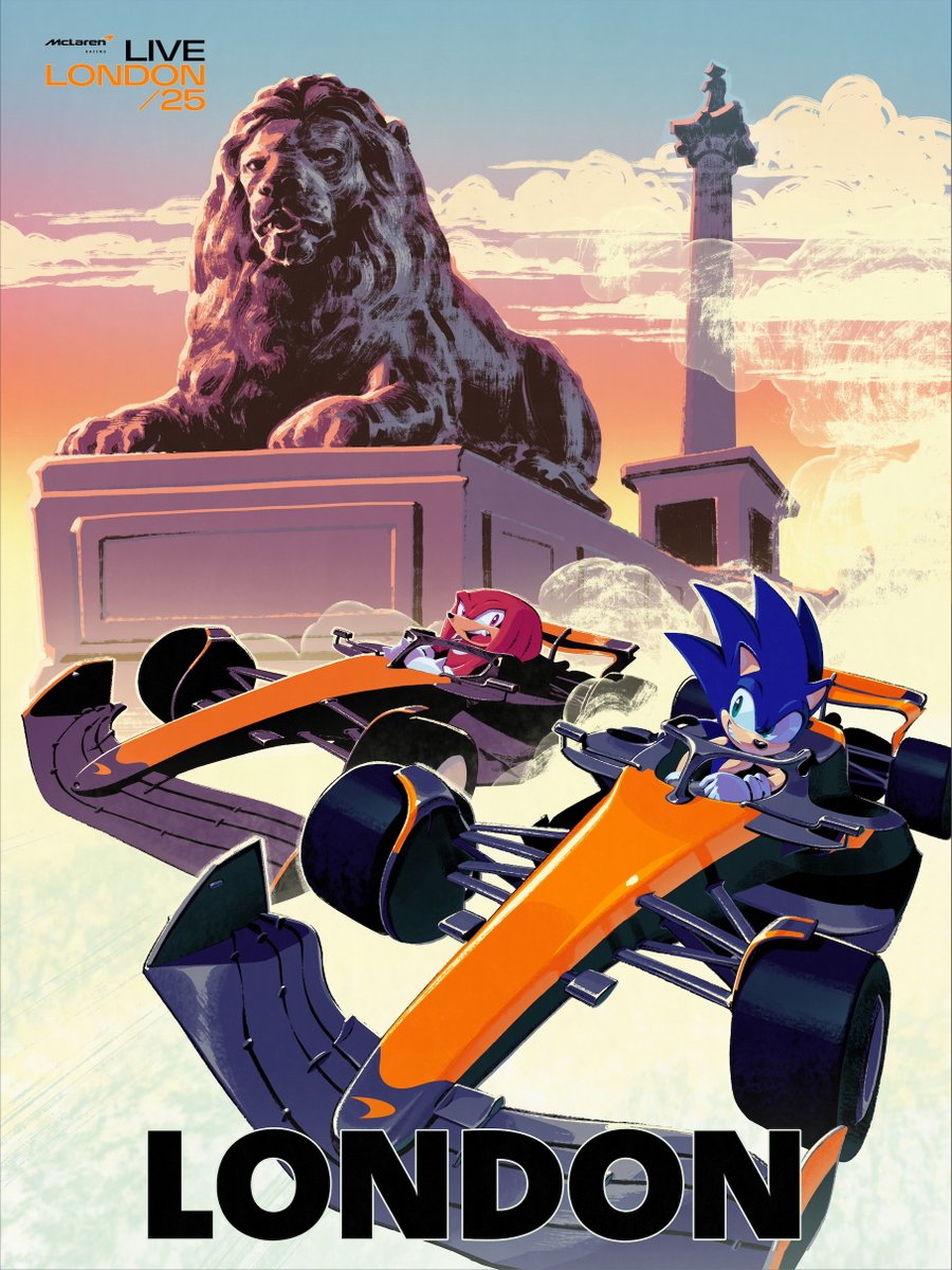 Sonic is joining <a href="/McLarenF1/">McLaren</a>  at Trafalgar Square for London Live July 2nd and 3rd! Don't blink or you might miss him speed by!