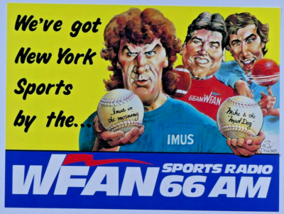 38 years ago WFAN was born and changed the sports dialogue in our city forever. 

Name two hosts (1 past + 1 present) you would have enjoyed hearing together. Get creative!