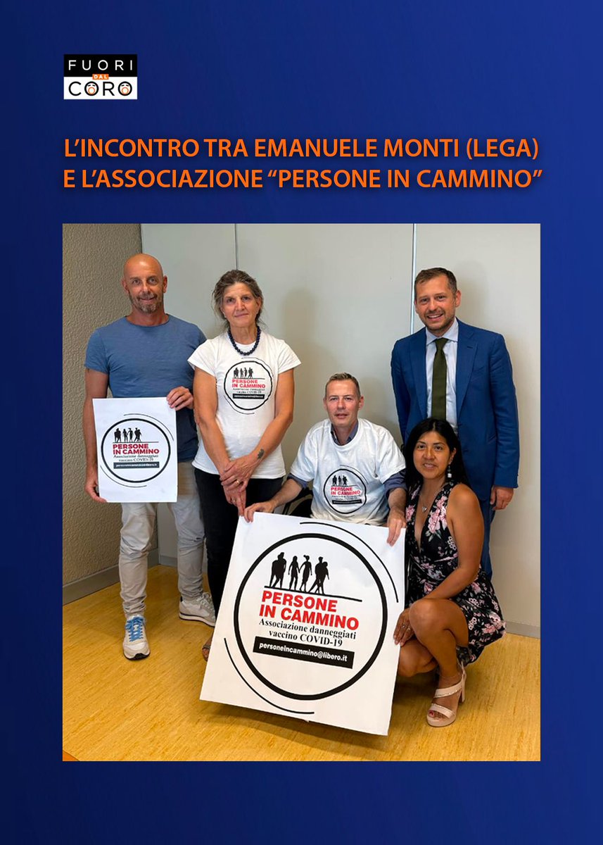 fuoridalcorotv's tweet image. La promessa fatta da Matteo Salvini nell’ultima puntata di FUORI DAL CORO è stata mantenuta: oggi Emanuele Monti della Lega ha incontrato alcuni rappresentanti dell’associazione “Persone in cammino”, che rappresenta principalmente persone e familiari danneggiati da vaccino…