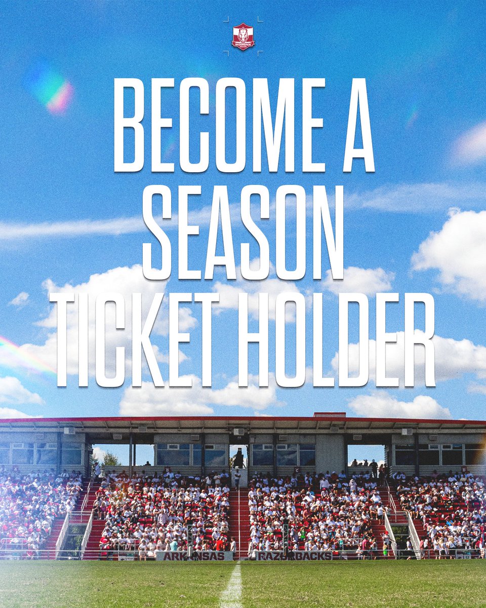 RazorbackSoccer's tweet image. It&apos;s July, which means next month we&apos;re playing soccer!

Get your season tickets today &amp;gt; bit.ly/25SOCST