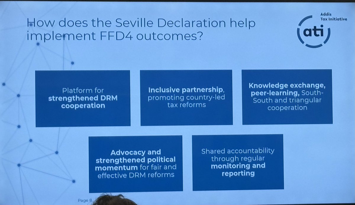 The Addis Tax Initiative has further momentum following ratification of the Seville #FFD4 outcome document. <a href="/EU_Partnerships/">EU International Partnerships 🇪🇺</a> confirmed its commitment to doubling the share of aid for tax development and more partners will follow suit. The <a href="/eiti/">Calisto Eiti</a> stands ready to offer support.