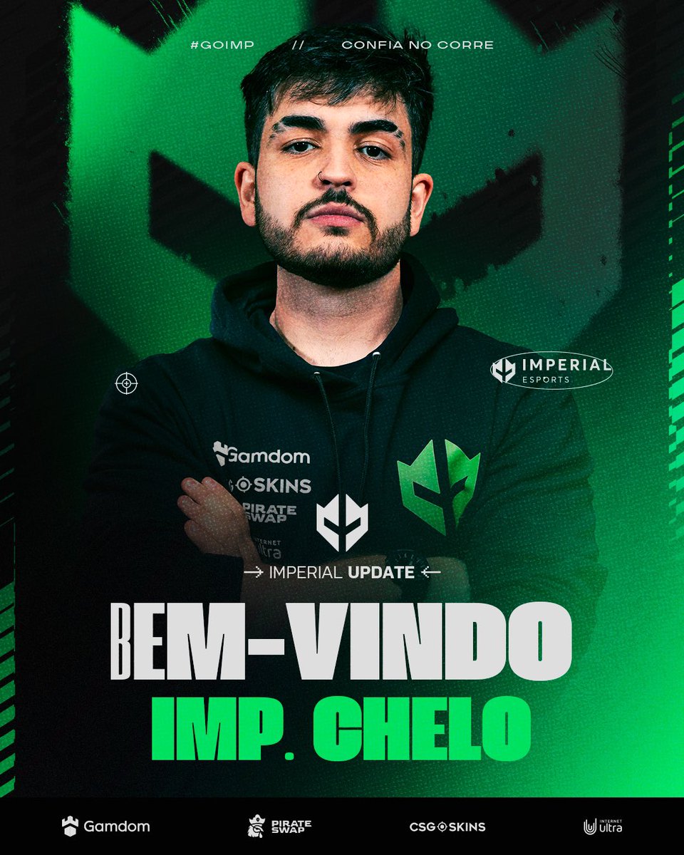 O bom filho à casa torna!

<a href="/chelok1ng/">chelok1ng</a> está de volta ao Império, pronto pra escrever mais um capítulo com a gente.

A estreia é daqui a pouco, nas quartas de final da Thunderpick.

Seja bem vindo e GRITAAA Chelo 🗣️💚

#GoIMP