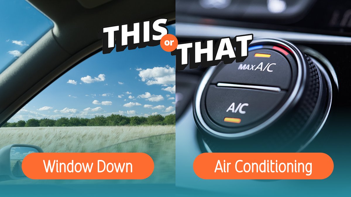 Today’s This or That is a hot one… 🥵 

With the UK reaching 35°C in some parts, what’s your go-to way to cool off in the car? 🌞