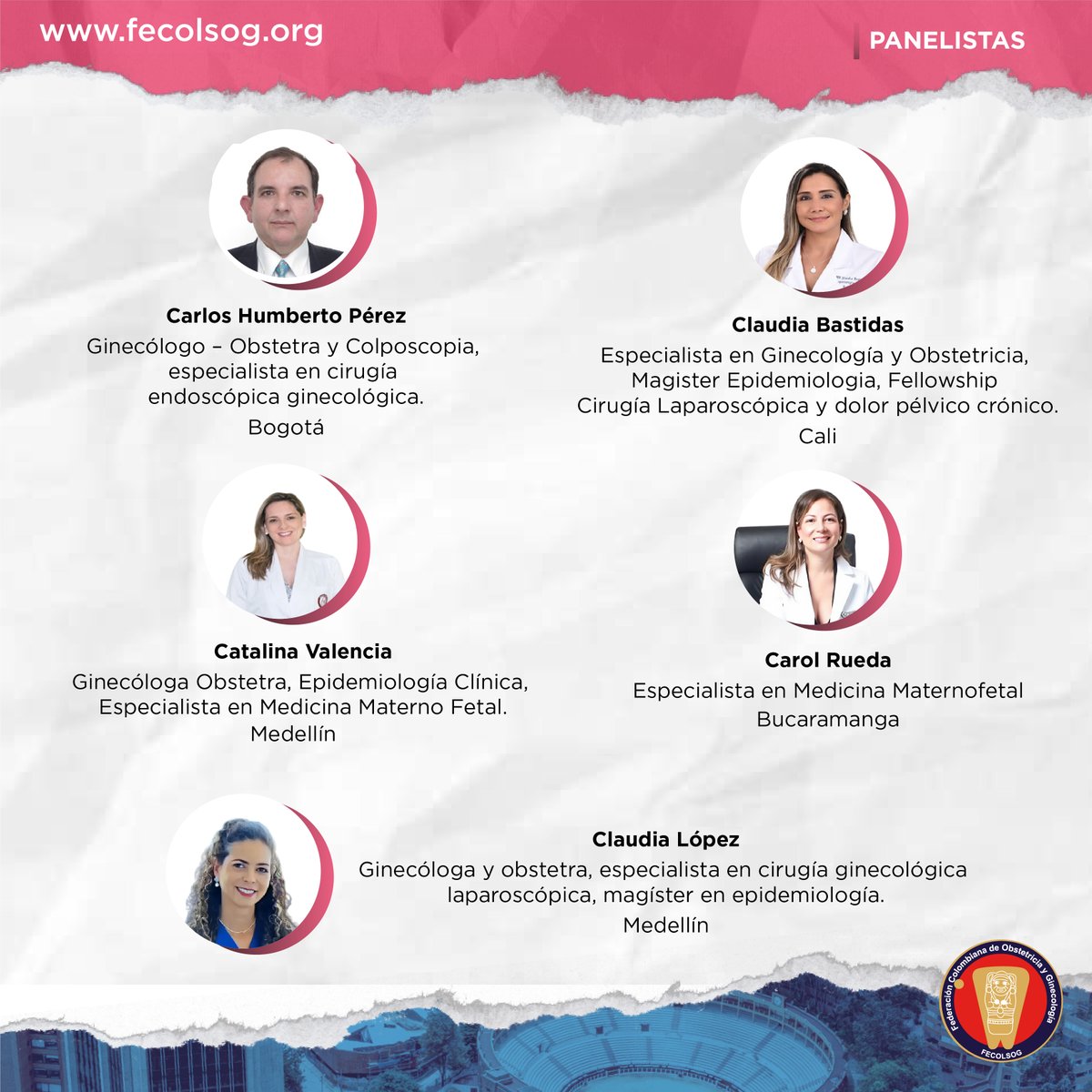 ✨ ¡Comenzamos a revelar lo mejor de este gran evento!

Nos emociona presentar a los primeros panelistas confirmados del Congreso Global de Salud y Bienestar de la Mujer 🌍💜