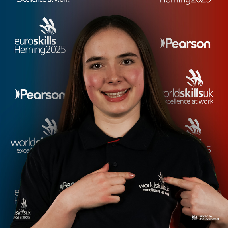Grace will proudly represent the UK at the European Triathlon Championship in Turkey and is also preparing to compete for Team UK at EuroSkills Herning 2025 in Health and Social Care.

Read Grace's full story here: eu1.hubs.ly/H0lkby50

#TeamUK,  in partnership with Pearson