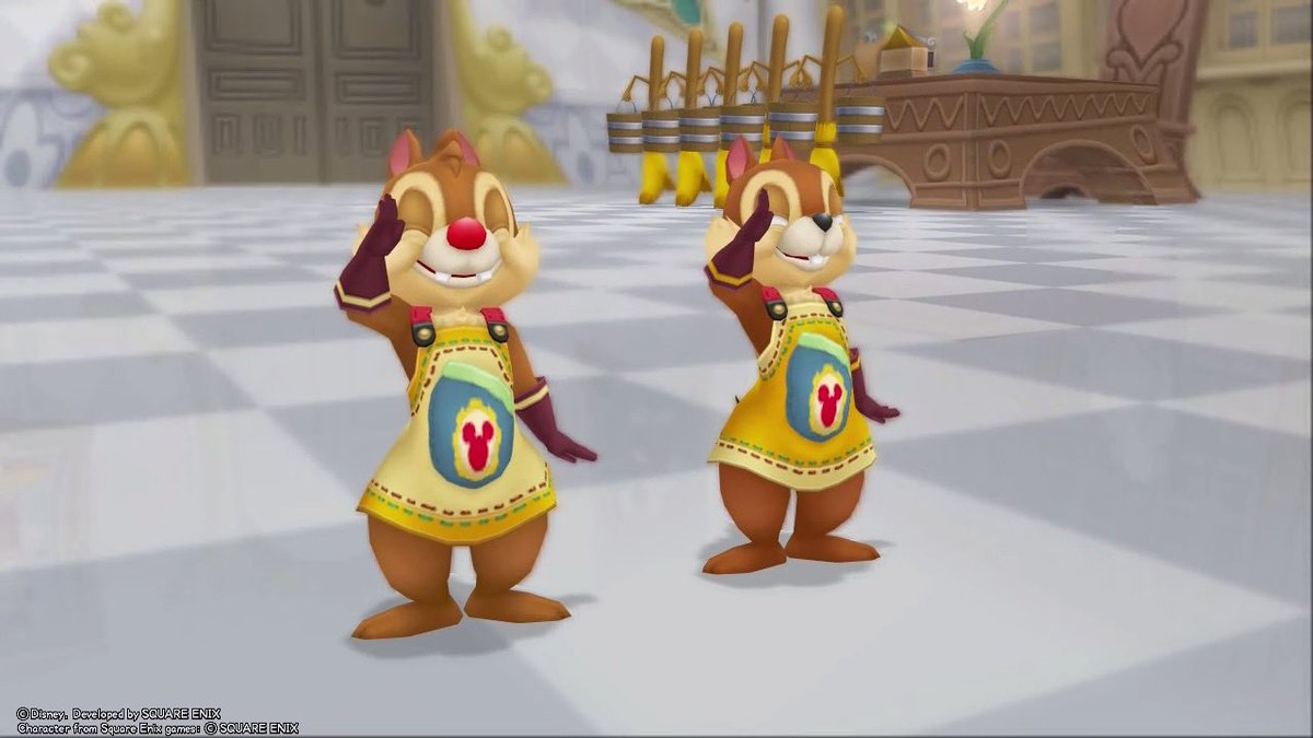 チップとデールかわいい☺️✨ #KINGDOMHEARTS #KH #キングダムハーツ