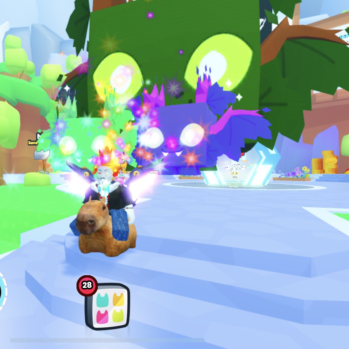 To celebrate my raffle win, it’s time for another giveaway! Up for grabs, TWO rainbow huge forest wyverns!

To enter:
1) Follow me on twitter
2) Like, retweet this post and tag two friends
3) Comment your user

Ends in 3 days.  Good luck and thank you for all the support!