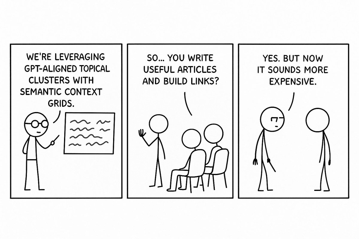 Same energy as restaurants going "farm-to-table" in 2010.

Good ones were already using fresh ingredients. Just didn't need buzzwords.

Now every SEO agency is "AI-optimized" for... the same work.

Sometimes the best AI strategy is just doing SEO properly.