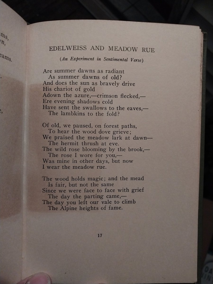 The_Common_Toad's tweet image. Poet from Lancaster MA. Born in a room of a grand house Lafayette visited a century before. Became library director on 1890s. Started compiling poetry when she went blind. Said she could still see her garden. Almost entirely forgotten.
Harriet W Forbush