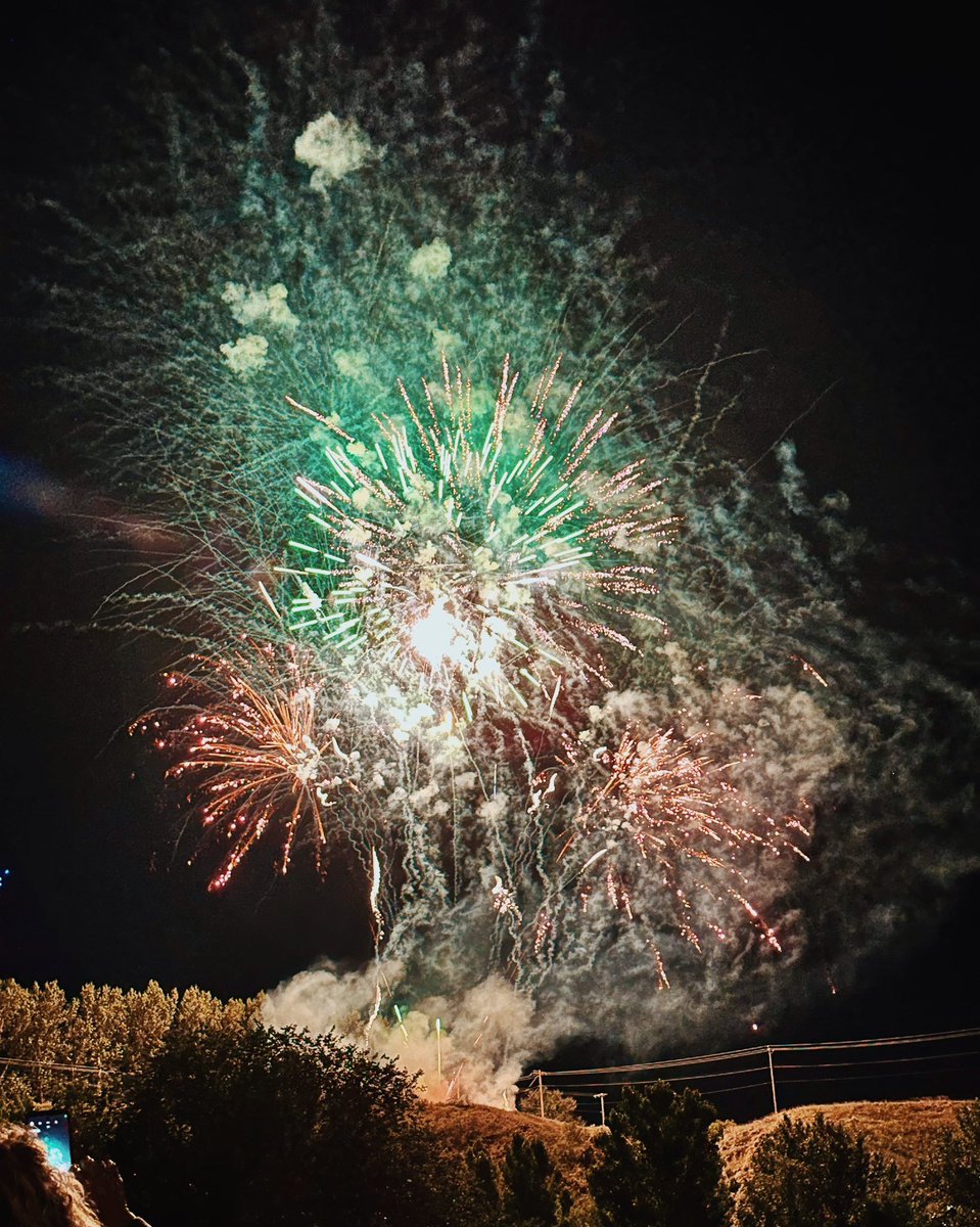 leannestockart's tweet image. Medicine Hat’s first drone show was so cool!    It was great to see so many people in the community come out to support a new event. I also ALWAYS love a good food truck. The fireworks at the end were a nice surprise too! 🎇

#medhat