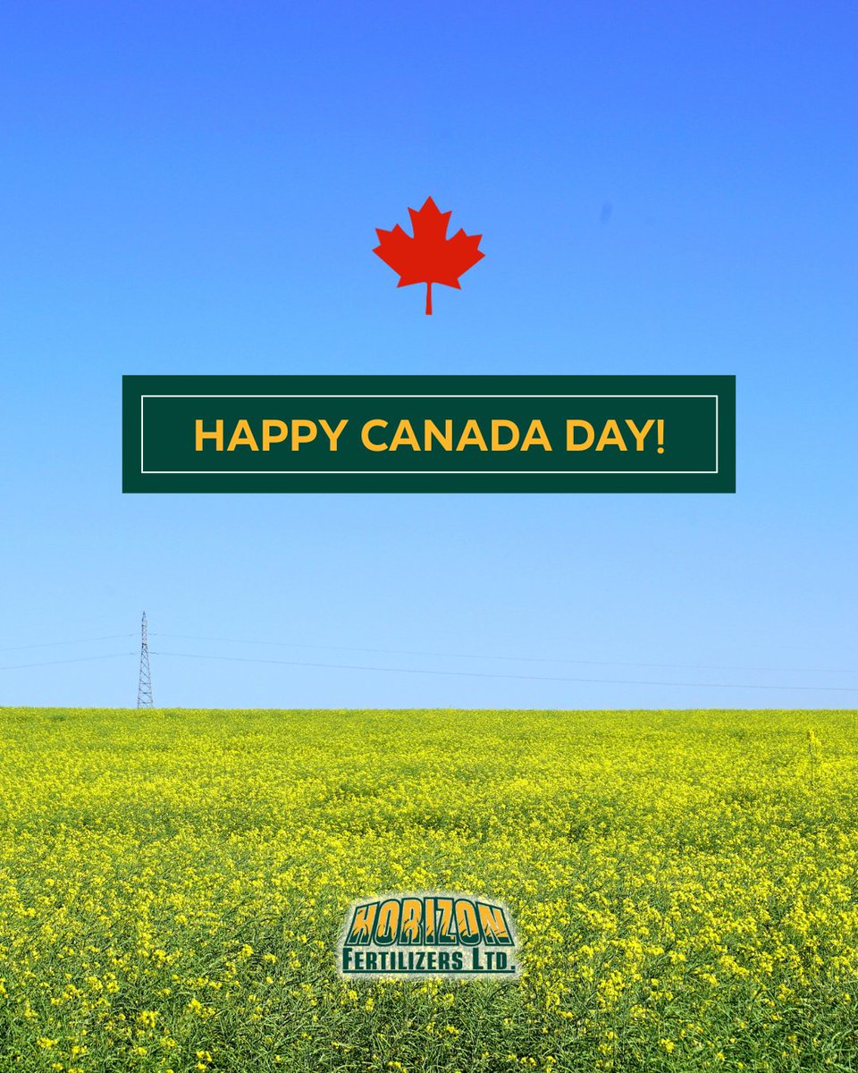 Happy Canada Day from all of us!🇨🇦

We’re wishing you a safe and enjoyable day - whether you're in the sprayer, cutting hay, or finally taking a well-deserved break. This Canada Day, we celebrate the land we farm, the people who work it, and the country we’re proud to call home!