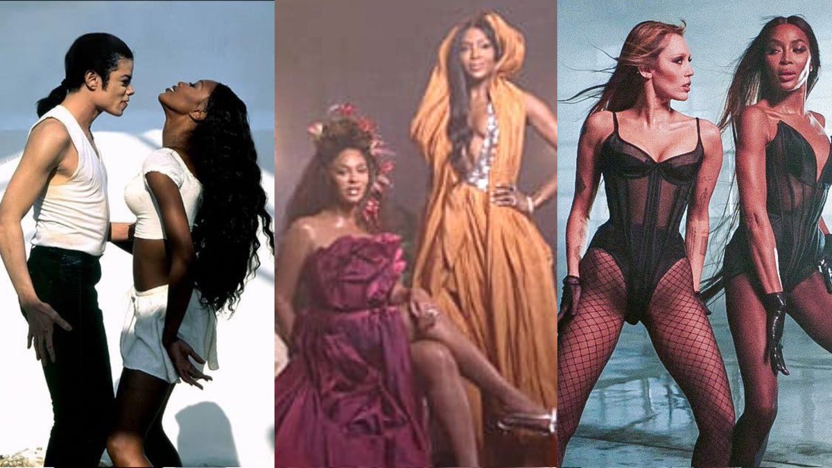 malibuwmiley's tweet photo. That only Michael Jackson, Beyoncé and Miley Cyrus have had the honor of having Naomi Campbell in their music videos,what huh? https://t.co/qhVwIVWCop