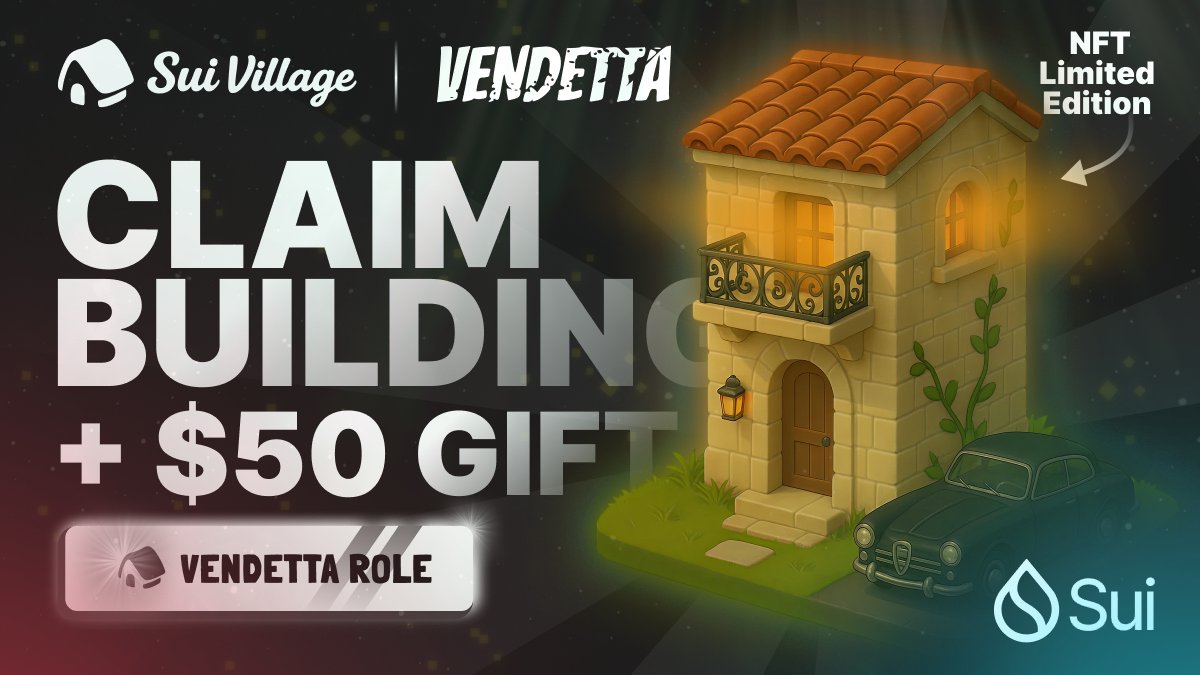 Aleo Global (@aleo_global) on Twitter photo Claim NEW <a href="/TheVendettaGame/">Vendetta ๐</a> Building ๐จ
Place & Earn from buildings in the Village ๐๏ธ
First Come, First Served, Limited ๐
BONUS $50 $SUI Tag a Friend ๐
Claim 5000 Buildings + Role ๐
app.galxe.com/quest/Db4iCuPiโฆ Claim NEW <a href="/TheVendettaGame/">Vendetta ๐</a> Building ๐จ
Place & Earn from buildings in the Village ๐๏ธ
First Come, First Served, Limited ๐
BONUS $50 $SUI Tag a Friend ๐
Claim 5000 Buildings + Role ๐
app.galxe.com/quest/Db4iCuPiโฆ