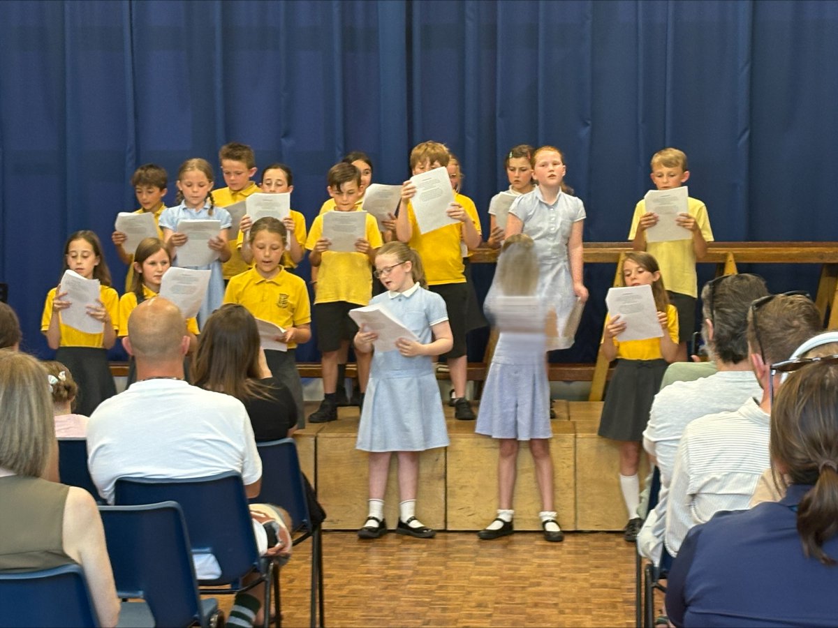 Junior Voices sang beautifully and used all of their core values during their performances at our Evening of Music and Poetry on Tuesday.